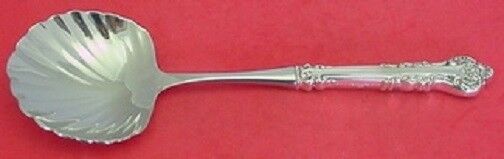 Masterpiece By International Sterling Silver Berry Spoon Shell Bowl WS 10 1/2"