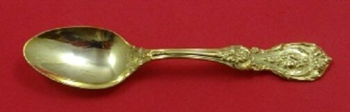 Francis I Vermeil By Reed and Barton New Script Mark Sterling Silver Teaspoon 6"