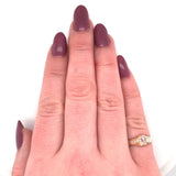 10k Rose Gold Victorian Rose Cut Genuine Natural Diamond Ring (#J5653)