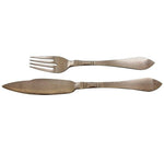 Continental by Georg Jensen Sterling Silver Flatware Ind. Fish Set Service 16 Pc