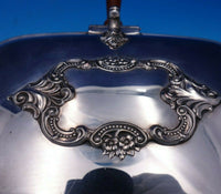 Grande Baroque by Wallace Silverplate Bed Warmer with Wood Handle Rare (#4718)