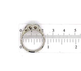 18k White Gold Art Deco Men's Diamond and Sapphire Ring Jewelry (#J5593)