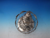 John Parkes English Sterling Silver Cruet Stand Birmingham 1836 Holly (#6494)