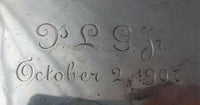 Tiffany & Co. Sterling Silver Child's Set 2pc Bowl & Underplate w/Cupids #0111