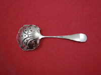 Stuart by Campbell Metcalf Sterling Silver Nut Spoon enameled flower 5 1/2"