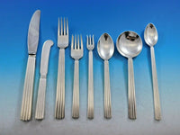 Bernadotte by Georg Jensen Sterling Silver Flatware Set Service 72 pcs Dinner