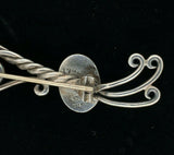 George Shiebler Sterling Pin with Moonstone #1773 (#J5429)