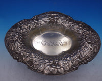 Gorham Sterling Silver Vegetable Bowl with Wide Floral Border #A240M (#6915)