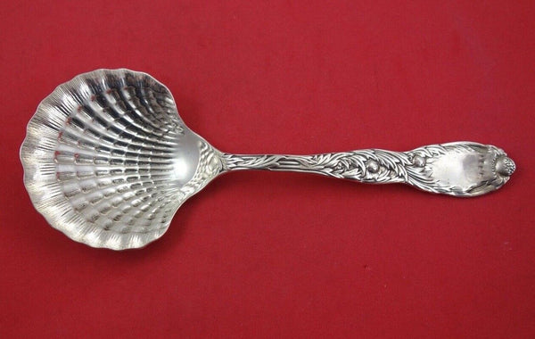 Chrysanthemum by Tiffany and Co Sterling Silver Berry Spoon clam shell 9 1/2"