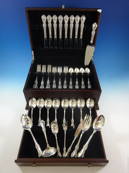 Wild Rose by International Sterling Silver Flatware Set For 8 Service Place Size