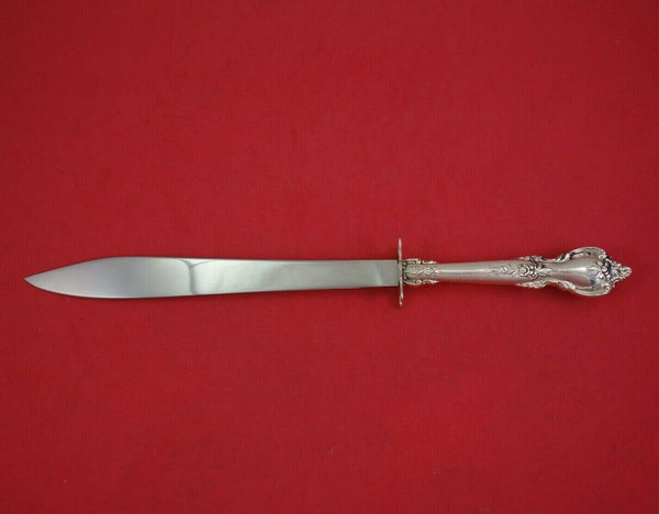 Delacourt by Lunt Sterling Silver Steak Carving Knife HH w/Stainless 12" Vintage