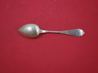 Saxon Stag by Unknown Coin Silver Place Soup Spoon brite-cut pointed  7 1/4"