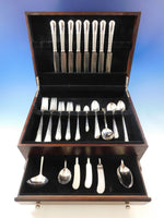 Orchid by International Sterling Silver Flatware Set for 8 Service 76 pcs Dinner