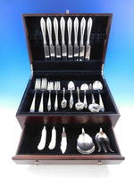 Buckingham Narrow by Shreve Sterling Silver Flatware Set Service 67pc H Monogram