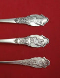 Norwegian .830 Silver Child's Set 3-Piece with Child Riding Goat
