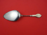Albert Coles Sterling Silver Pie Server FH AS Medallion brite-cut twisted  10"