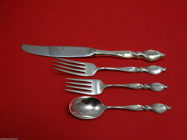 Silver Swirl by Wallace Sterling Silver Regular Size Place Setting(s) 4pc