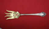Elegante by Reed and Barton Sterling Silver Beef Fork Gold Washed 7 3/8" Serving