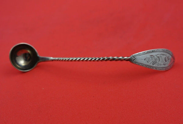 Coin Silver by Various Makers Mustard Ladle twisted original 5 1/4"