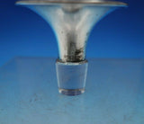 Sterling Silver and Glass Bottle Stopper Round #177 2" x 2" (#6844)
