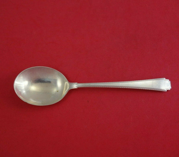 Rhythm by Wallace Sterling Silver Cream Soup Spoon 6" Vintage Silverware