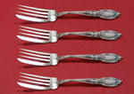 King Richard by Towle Sterling Silver Fish Fork Set 4pc AS Custom Made 7 3/8"