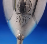 John Lambe English Georgian Sterling Silver Water Goblet GW Cross Engraved #7158