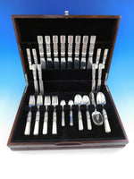 Scroll by Georg Jensen Danish Sterling Silver Flatware Set Service 56 Pieces