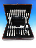 Scroll by Georg Jensen Danish Sterling Silver Flatware Set Service 56 Pieces