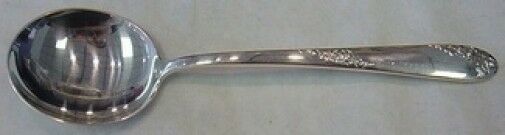 Sweetheart Rose by Lunt Sterling Silver Cream Soup Spoon 6 1/4"