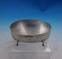 Charles S. Green English Sterling Silver Jewelry Box with Red Velvet Pad (#4061)