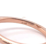 14k Rose Gold .42ct Rose Cut Genuine Natural Diamond Ring Jewelry (#J5780)