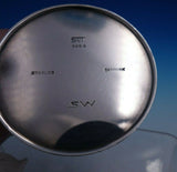 Sven Toxvaerd Danish Sterling Silver Candlestick Pair 3 3/4" x 2" Modern (#4799)