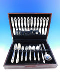 Acorn by Georg Jensen Danish Sterling Silver Flatware Set for 12 Dinner 51 pcs