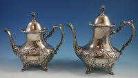 Crest of Windsor by Poole Sterling Silver Tea Set 6pc with Tray (#1805)