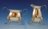 Sterling Silver Sugar and Creamer Set 2pc with 3-D Lion Face / Feet (#2506)