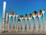 English King by Tiffany Co. Sterling Silver Flatware Set Service 96 pcs Dinner