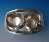 Gustev and Janson Sterling Silver Sugar and Creamer with Tray Modern 3pc (#5021)