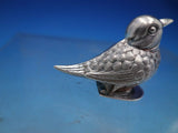 Portuguese Sterling Silver Spice Box Model of Bird with Hinged Base (#6655)