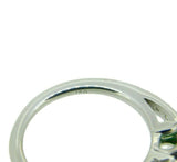 18k White Gold 1.09ct Genuine Natural Tsavorite Garnet and Diamond Ring (#J4587)