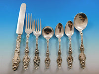 Lily by Whiting Sterling Silver Flatware Set 12 Service 90 pcs Antique Vintage