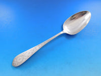 Colonial A Engraved by Whiting Sterling Silver Flatware Set Service 51 pc S mono