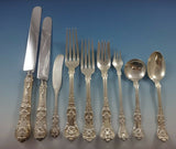 English King by Tiffany & Co. Sterling Silver Dinner Size Flatware Set 110 Pcs