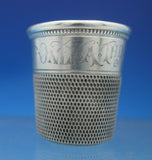 Sterling Silver Jigger / Shot Glass Engraved Only A Thimble Full (#6592)
