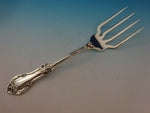 Wild Rose by International Sterling Silver BBQ Serving Fork 7 3/4" Custom Made