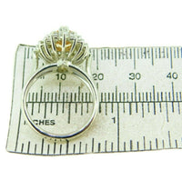 14k Gold 1.68ct Genuine Natural Precious Topaz and 3/4ct Diamond Ring (#J4730)