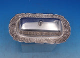 Repousse by Kirk Sterling Silver Covered Butter Dish w/ glass liner (#7316)