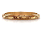 14k Yellow Gold Narrow Wedding Band Ring Jewelry Size 7 (#J5897)