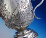 Repousse by George Sharp Coin Silver Mug / Cup Architectural Chased (#3801)