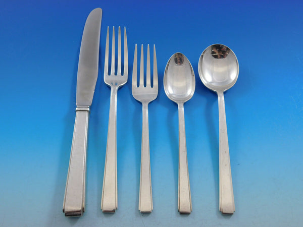 Modern Classic by Lunt Sterling Silver Flatware Set for 8 Service 45 pieces
